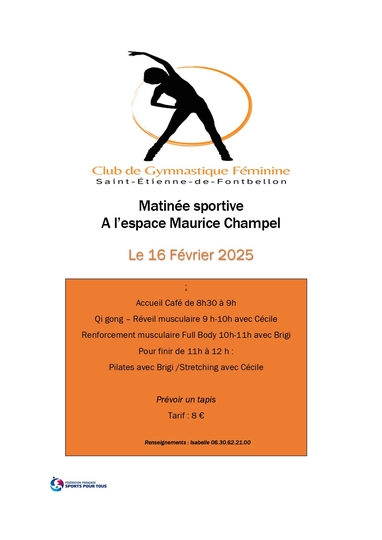 Matinée sportive Espace M. Champel